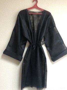 Халат одноразовий Кімоно, довгий рукав, BlackyNight, L ,ТМ Convalia Beauty 1520657213 фото